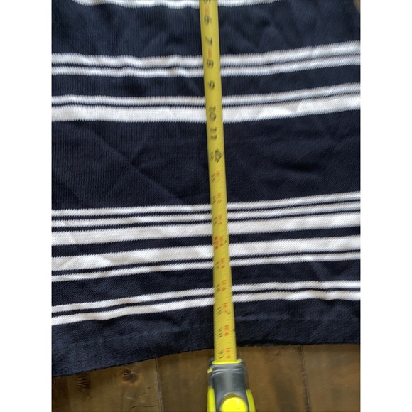 St John Sport Womens XL Black White Stripe Scoop Neck Knit Sleeveless Clean Girl - Picture 6 of 7